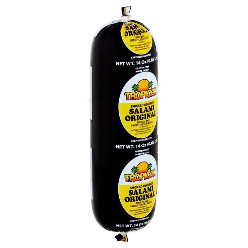 Tropical Smoked Cooked Original Salami, 14 oz