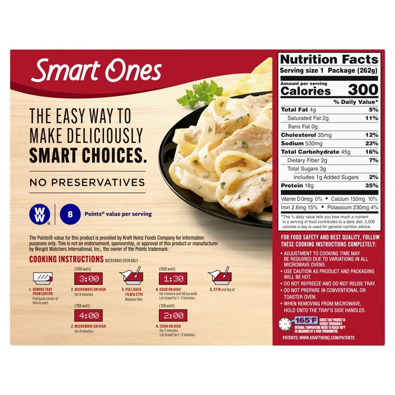Smart Ones Chicken Fettuccine, 9.25 oz