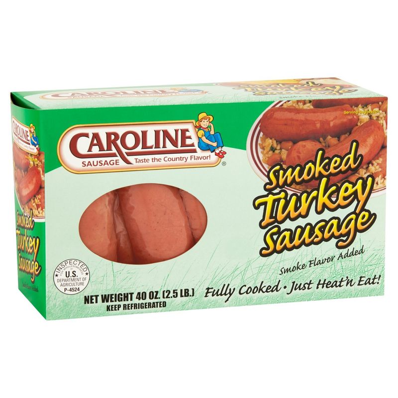 Caroline Smoked Turkey Sausage, 40 oz