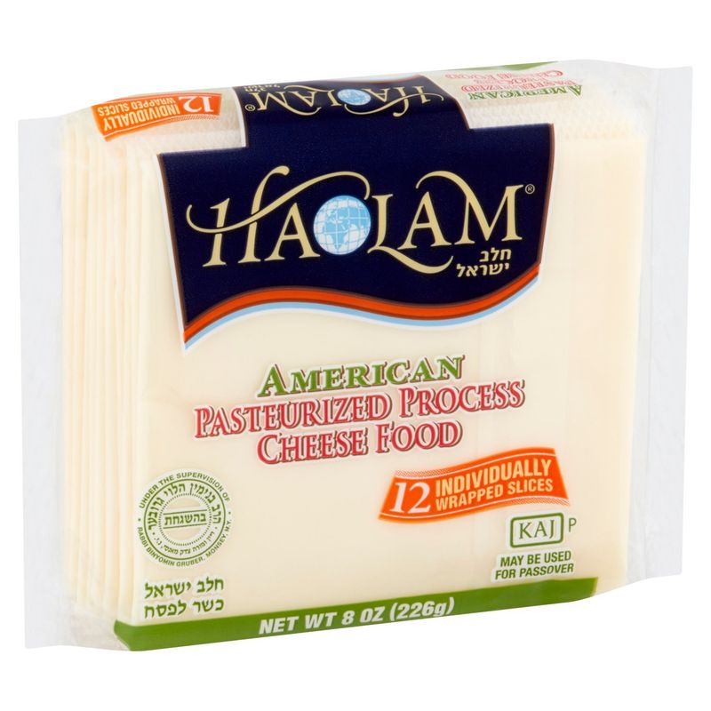 Haolam American Pasteurized Process Cheese Food, 12 count, 8 oz
