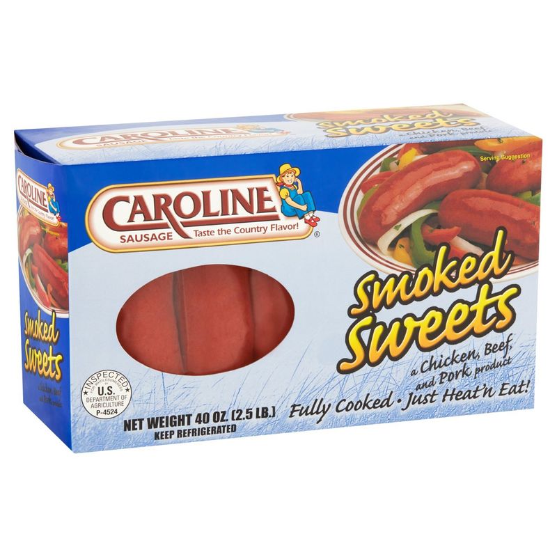Caroline Smoked Sweets Sausage, 40 oz