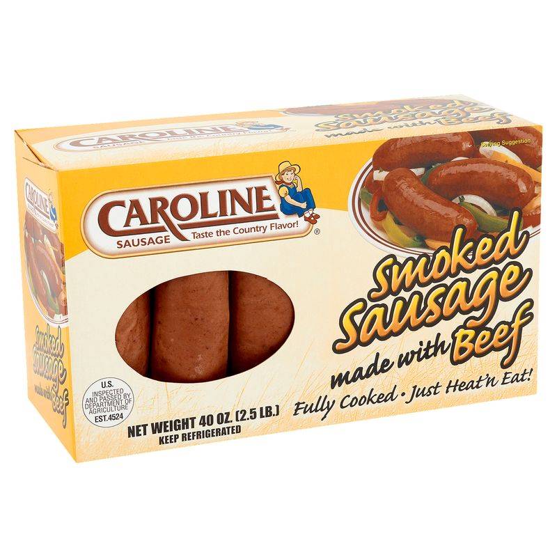 Caroline Smoked Sausage, 40 oz