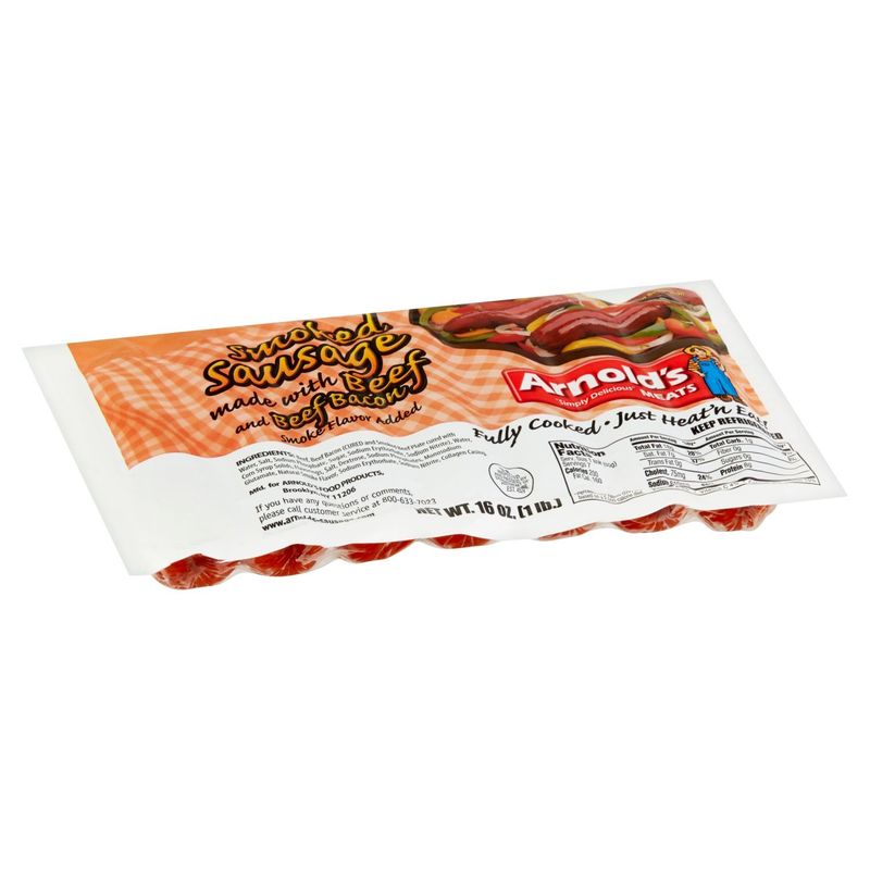 Arnold's Smoked Sausage, 7 count, 16 oz