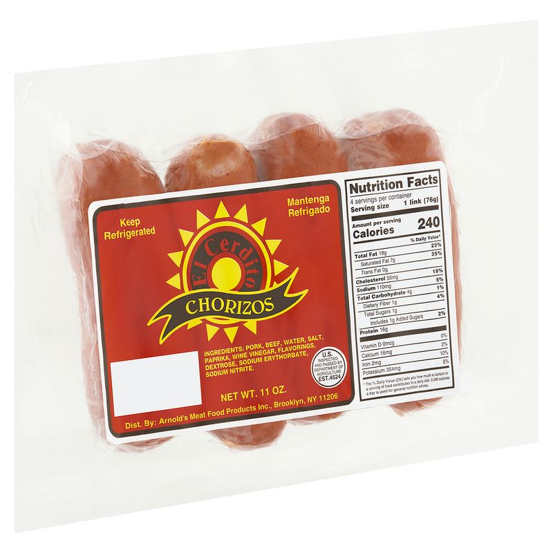 El Cerdito Chorizos, 11 oz