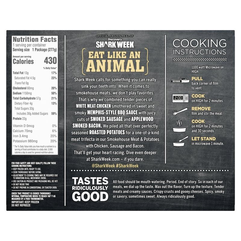 Devour Smokehouse Meat &amp; Potatoes with Chicken, Sausage &amp; Bacon, 9.8 oz