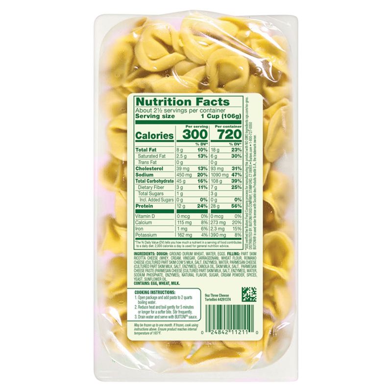 Buitoni Three Cheese Tortellini Pasta, 9 oz