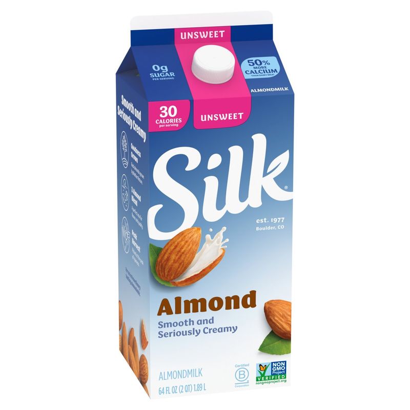 Silk Unsweet Almondmilk, 64 fl oz