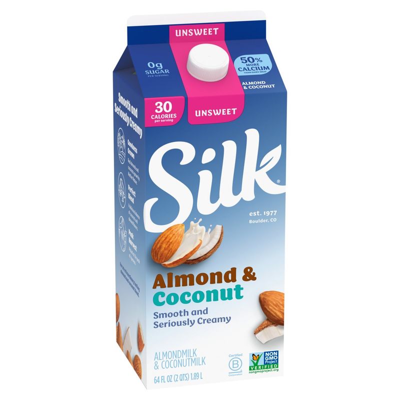 Silk Unsweet Almondmilk &amp; Coconutmilk, 64 fl oz