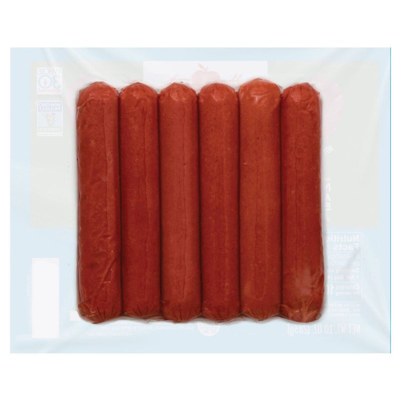 Applegate Naturals Uncured Beef Hot Dog, 6 count, 10 oz