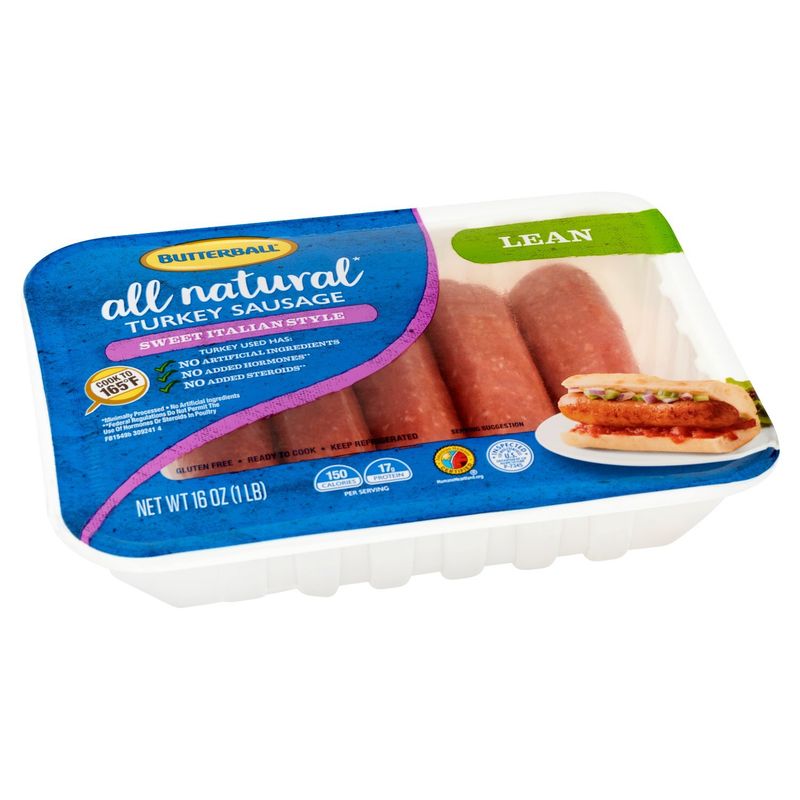 Butterball Lean Sweet Italian Style Turkey Sausage, 16 oz