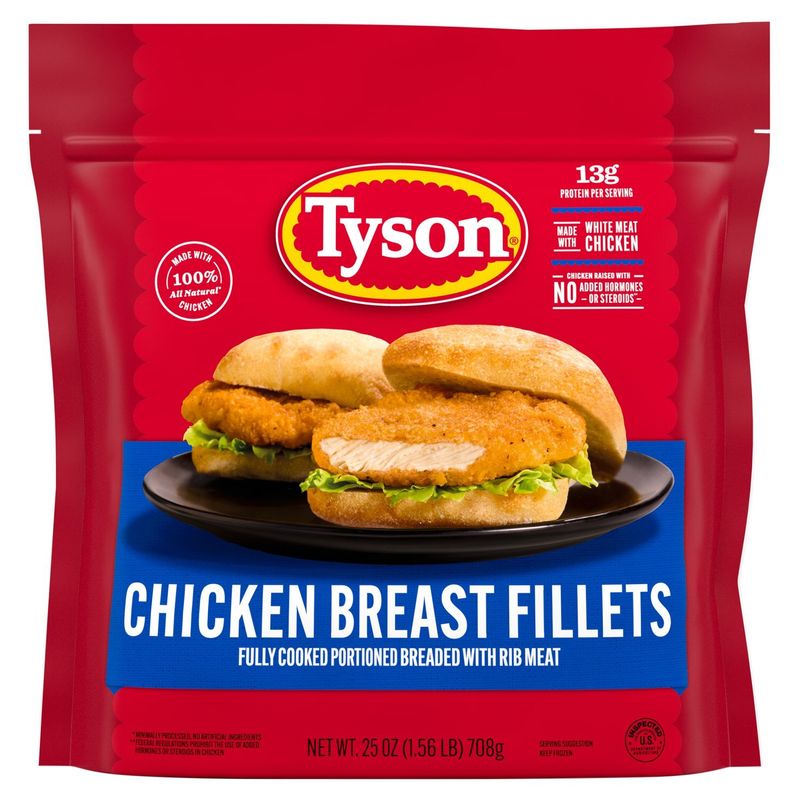 Tyson Chicken Breast Fillets, 25 oz