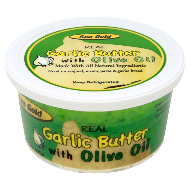 Sea Gold Real Garlic Butter with Olive Oil, 10 oz