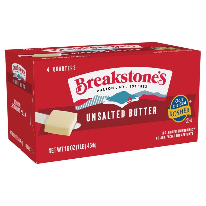 Breakstone's Unsalted Butter, 4 count, 16 oz