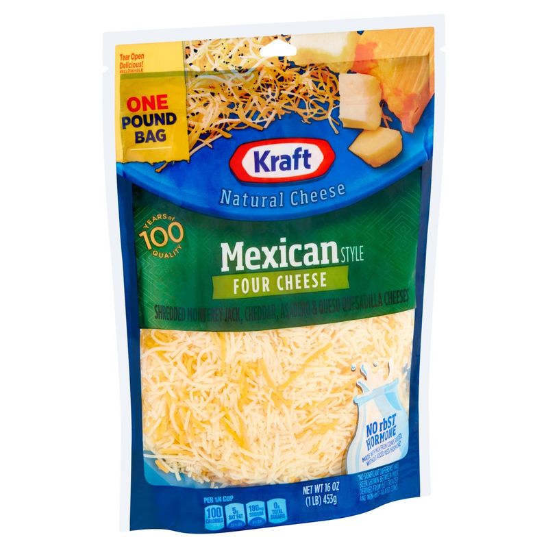 Kraft Mexican Style Natural Four Cheese, 16 oz