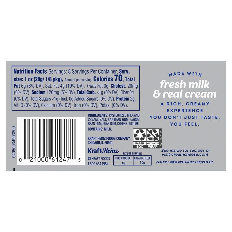 Philadelphia Original Neufchatel Cheese, 8 oz