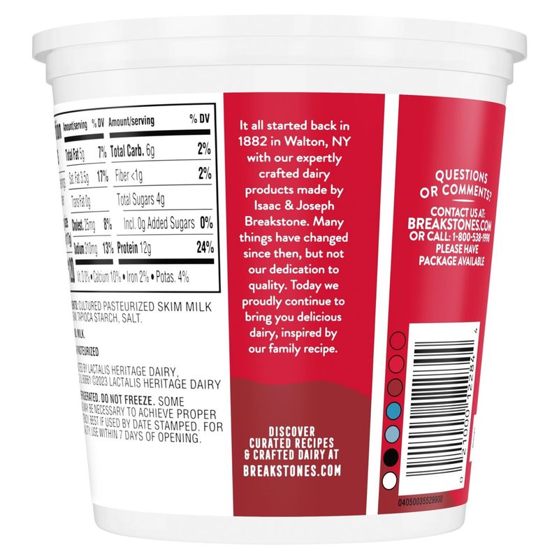 Breakstone's 4% Milkfat Min. Small Curd Cottage Cheese, 24 oz