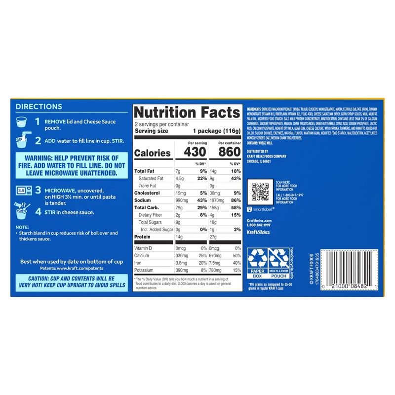 Kraft Original Flavor Macaroni &amp; Cheese Sauce Mix, 4.1 oz,2 count