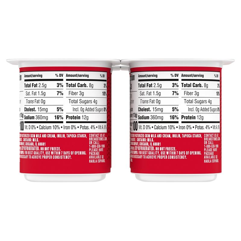Breakstone's 2% Milkfat Lowfat Small Curd Cottage Cheese, 4 oz, 4 count