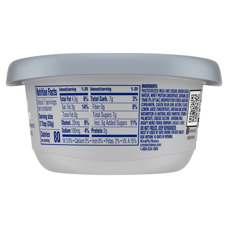 Philadelphia Brown Sugar &amp; Cinnamon Cream Cheese Spread, 7.5 oz