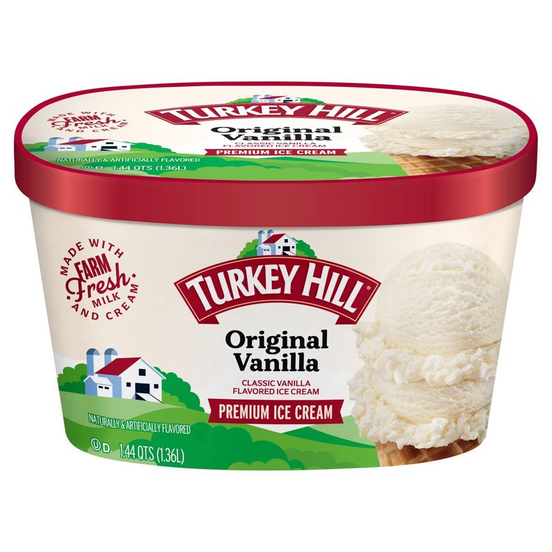 TURKEY HILL Original Vanilla Premium Ice Cream, 1.44 qts
