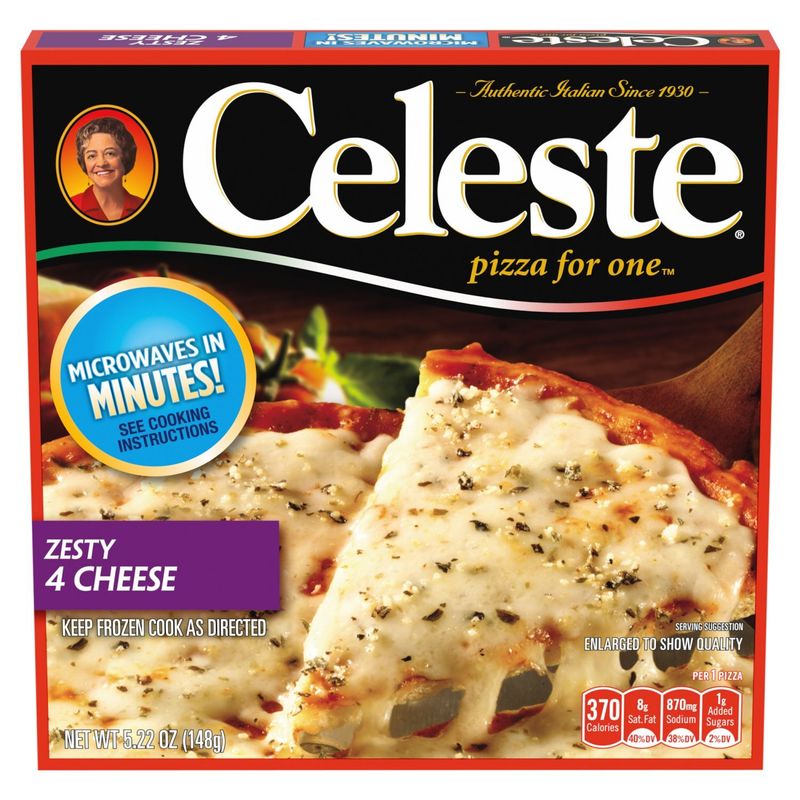 Celeste Pizza for One Zesty 4 Cheese Pizza, 5.22 oz