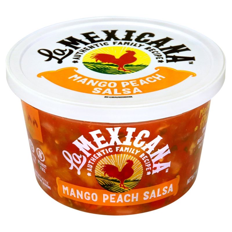 La Mexicana Mild Mango Peach Salsa, 16 oz