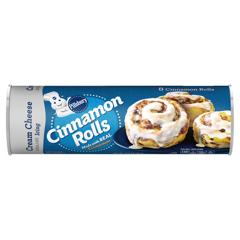 Pillsbury Cream Cheese Icing Cinnamon Rolls, 8 count, 12.4 oz