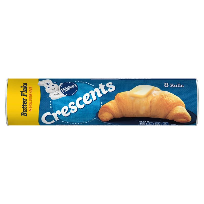Pillsbury Butter Flake Crescents Rolls, 8 count, 8 oz