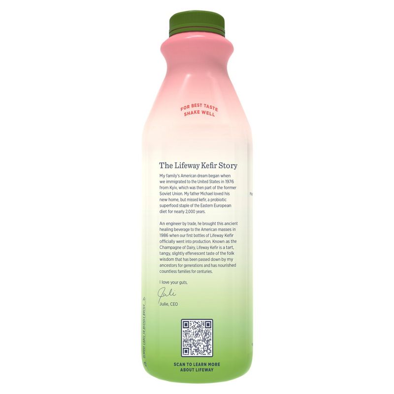 Lifeway Kefir Holiday Cookies Lactose Free Cultured Lowfat Milk Limited Edition, 32 fl oz