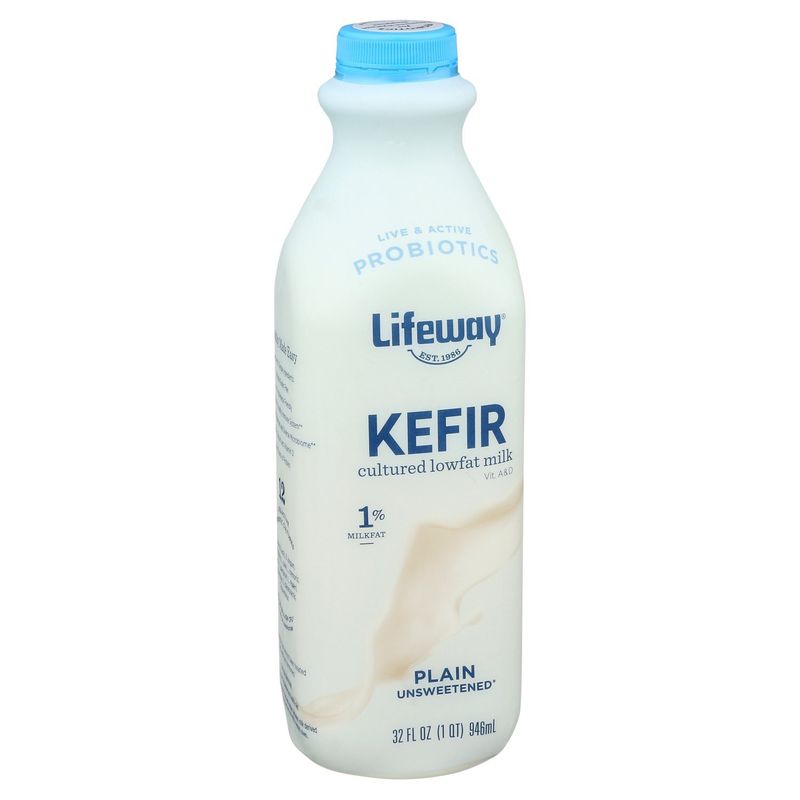 Lifeway Probiotic Plain Unsweetened Kefir, 32 fl oz