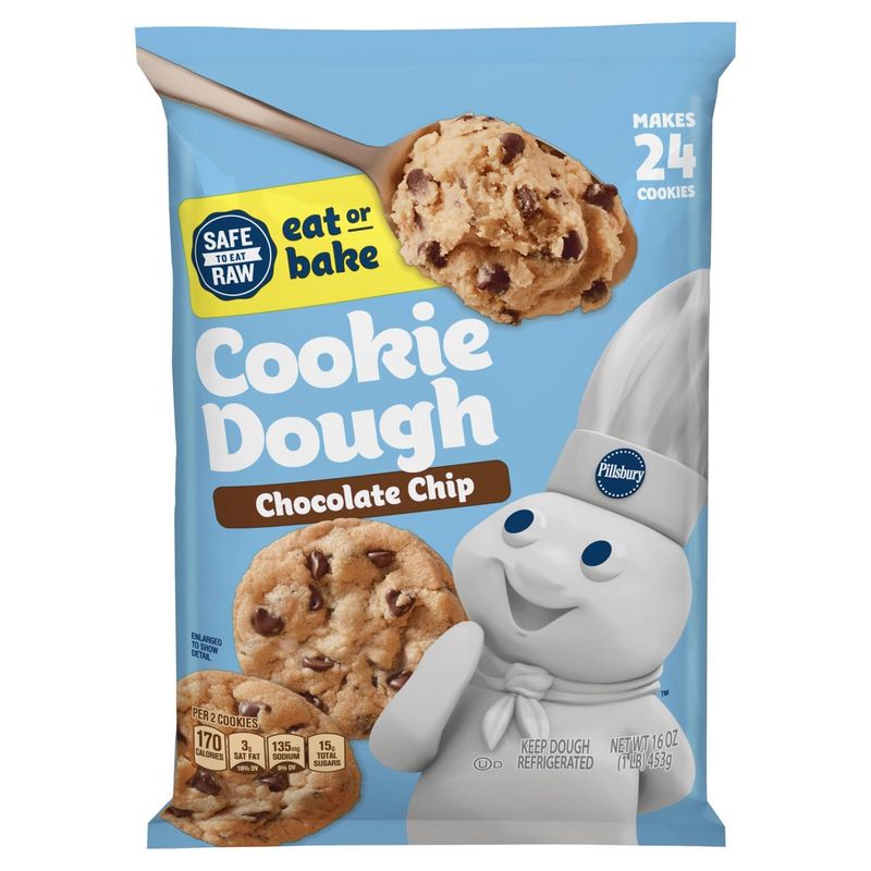 Pillsbury Chocolate Chip Cookie Dough, 16 oz