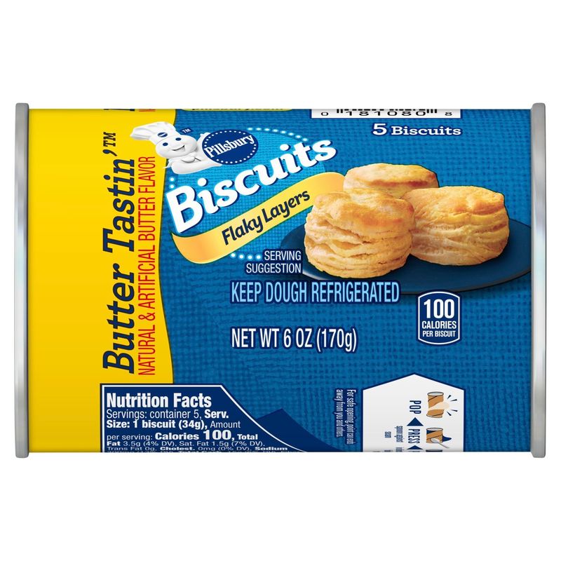 Pillsbury Flaky Layers Butter Tastin', 5 count, 6 oz