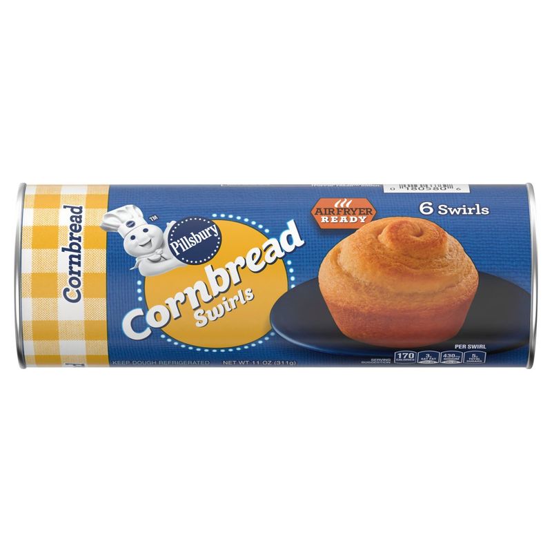 Pillsbury Cornbread Swirls, 6 count, 11 oz