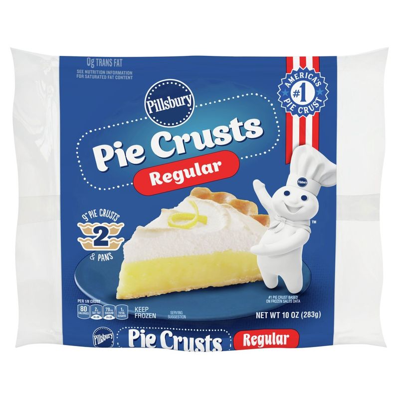 Pillsbury Regular Pie Crusts &amp; Pans, 2 count, 10 oz