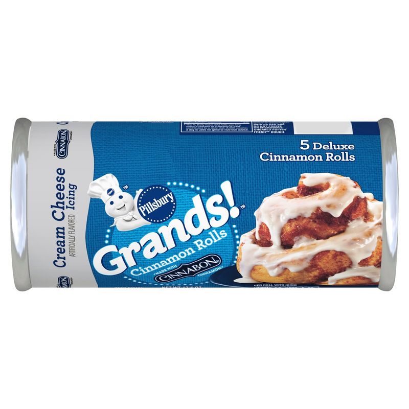 Pillsbury Grands! Cream Cheese Icing Cinnamon Rolls, 5 count, 17.5 oz