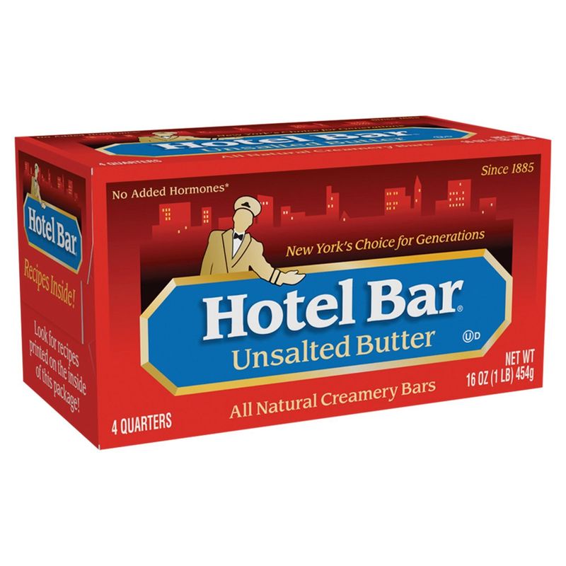 Hotel Bar Unsalted Butter, 4 count, 16 oz