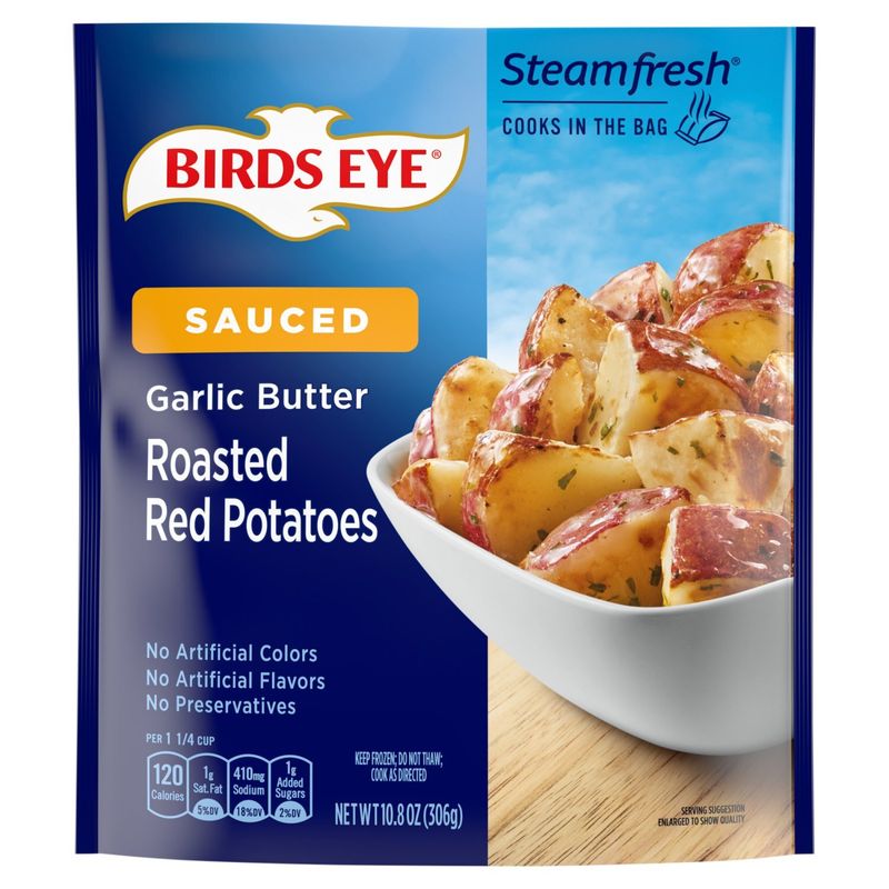 Birds Eye Steamfresh Sauced Garlic Butter Roasted Red Potatoes, 10.8 oz