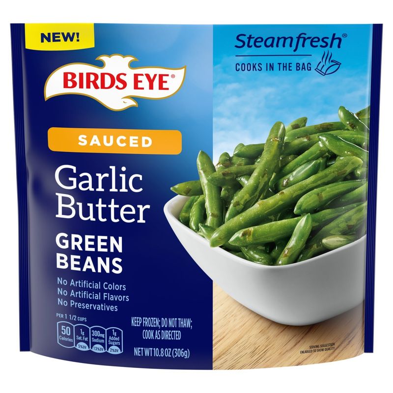 Birds Eye Steamfresh Sauced Garlic Butter Green Beans, 10.8 oz