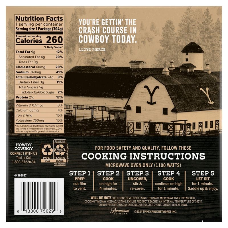 Yellowstone Bunkhouse Braised Beef Stew, 10 ¾ oz