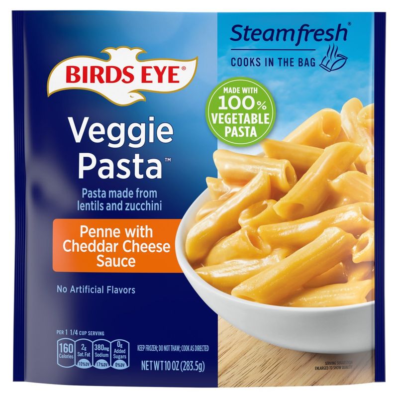 Birds Eye Steamfresh Veggie Pasta Penne with Cheddar Cheese Sauce, 10 oz