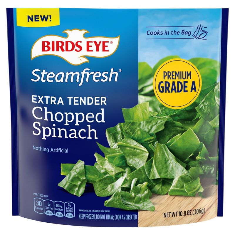 Birds Eye Steamfresh Extra Tender Chopped Spinach, 10.8 oz