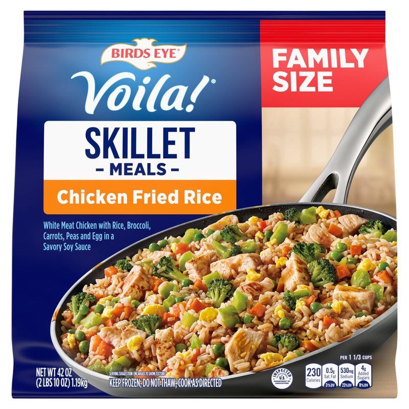 Birds Eye Voila! Skillet Meals Chicken Fried Rice Family Size, 42 oz
