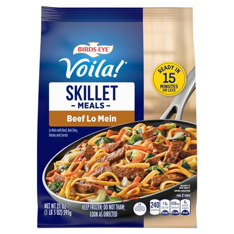 Birds Eye Voila! Beef Lo Mein Skillet Meals, 21 oz