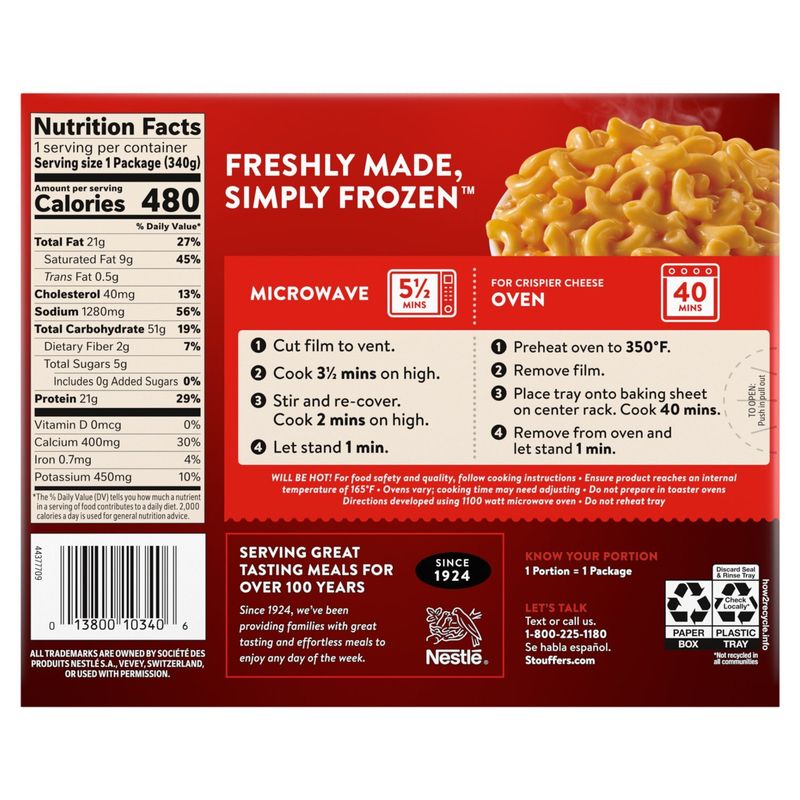 Stouffer's Mac &amp; Cheese, 12 oz