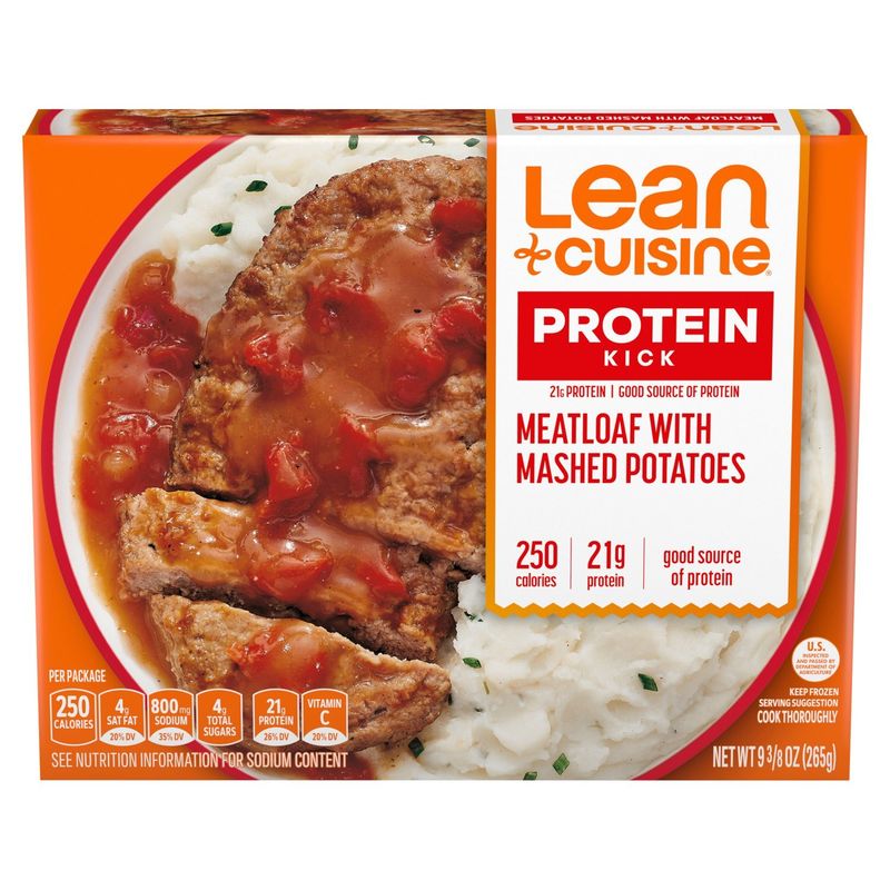 Lean Cuisine Protein Kick Meatloaf with Mashed Potatoes, 9 3/8 oz