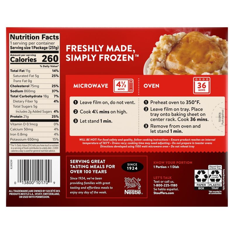 Stouffer's Baked Chicken, 8⅞ oz