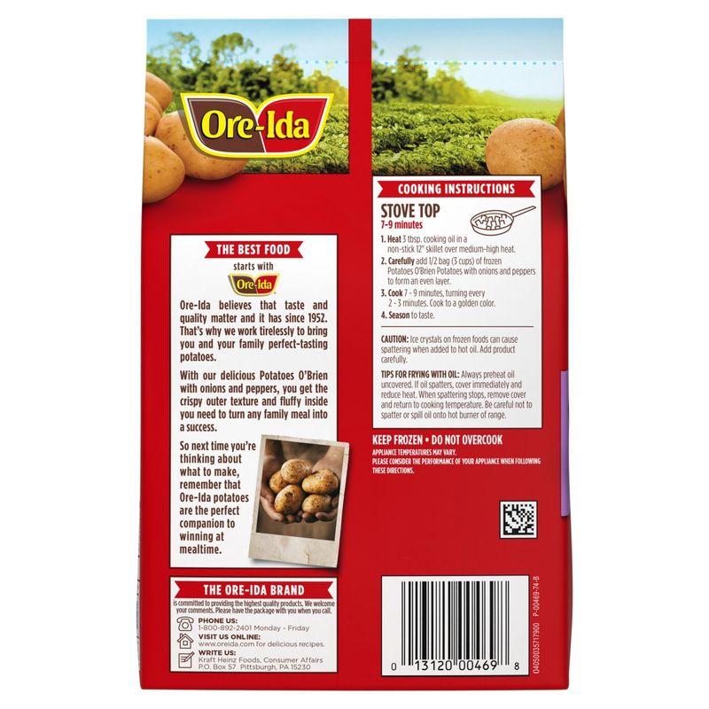Ore-Ida Potatoes O'Brien with Onions &amp; Peppers, 28 oz