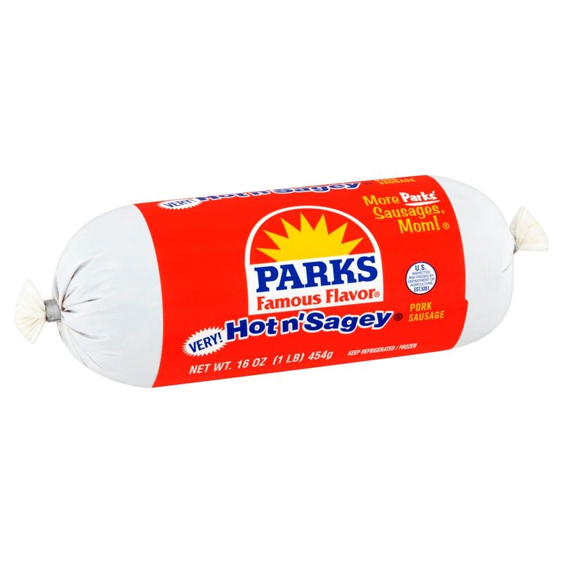 Parks Famous Flavor Very! Hot n' Sagey Pork Sausage, 16 oz