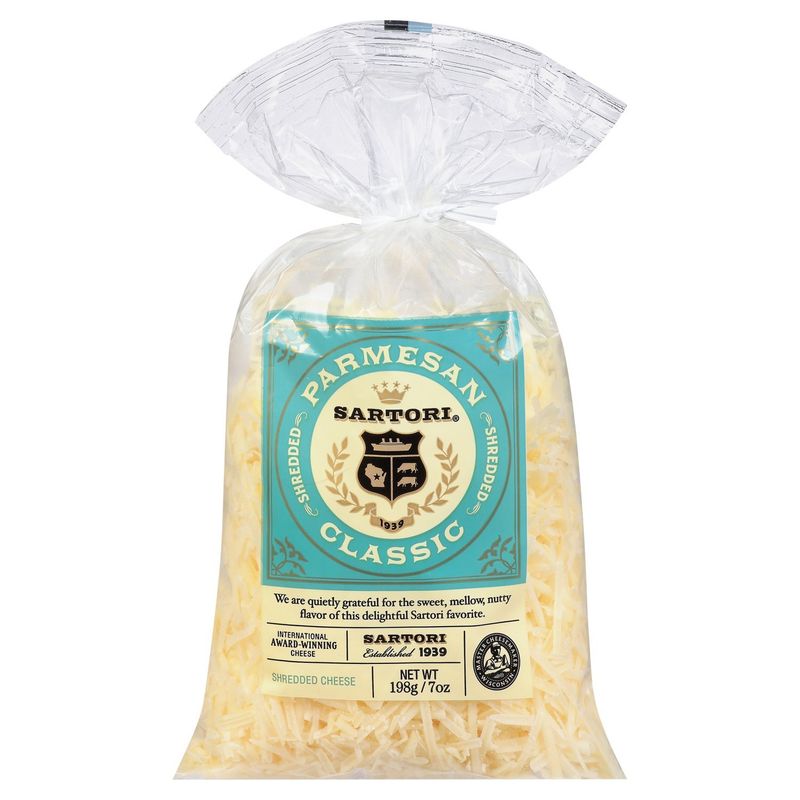 Sartori Shredded Parmesan Cheese, 7 oz