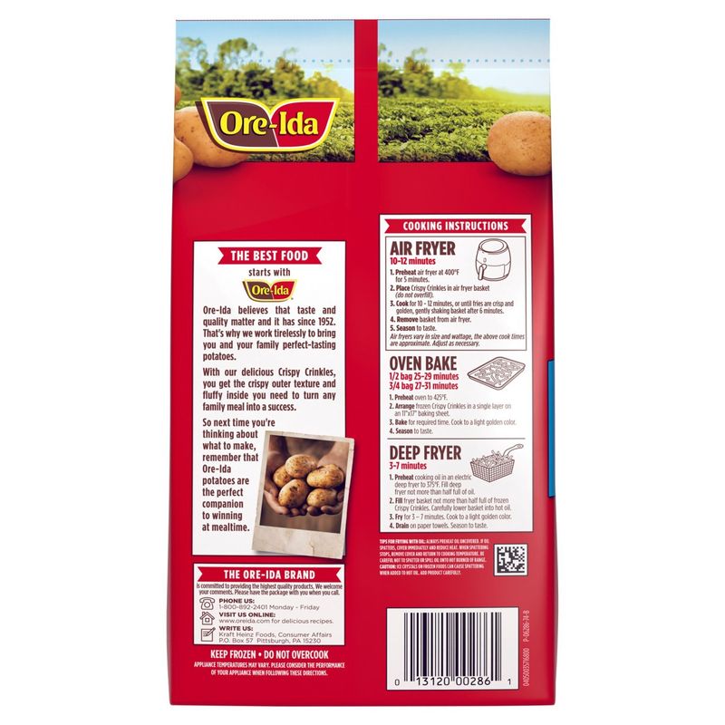 Ore-Ida Crispy Crinkles French Fried Potatoes, 32 oz